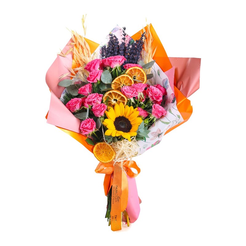 Rosy Sunset Serenade Gül Buketi
