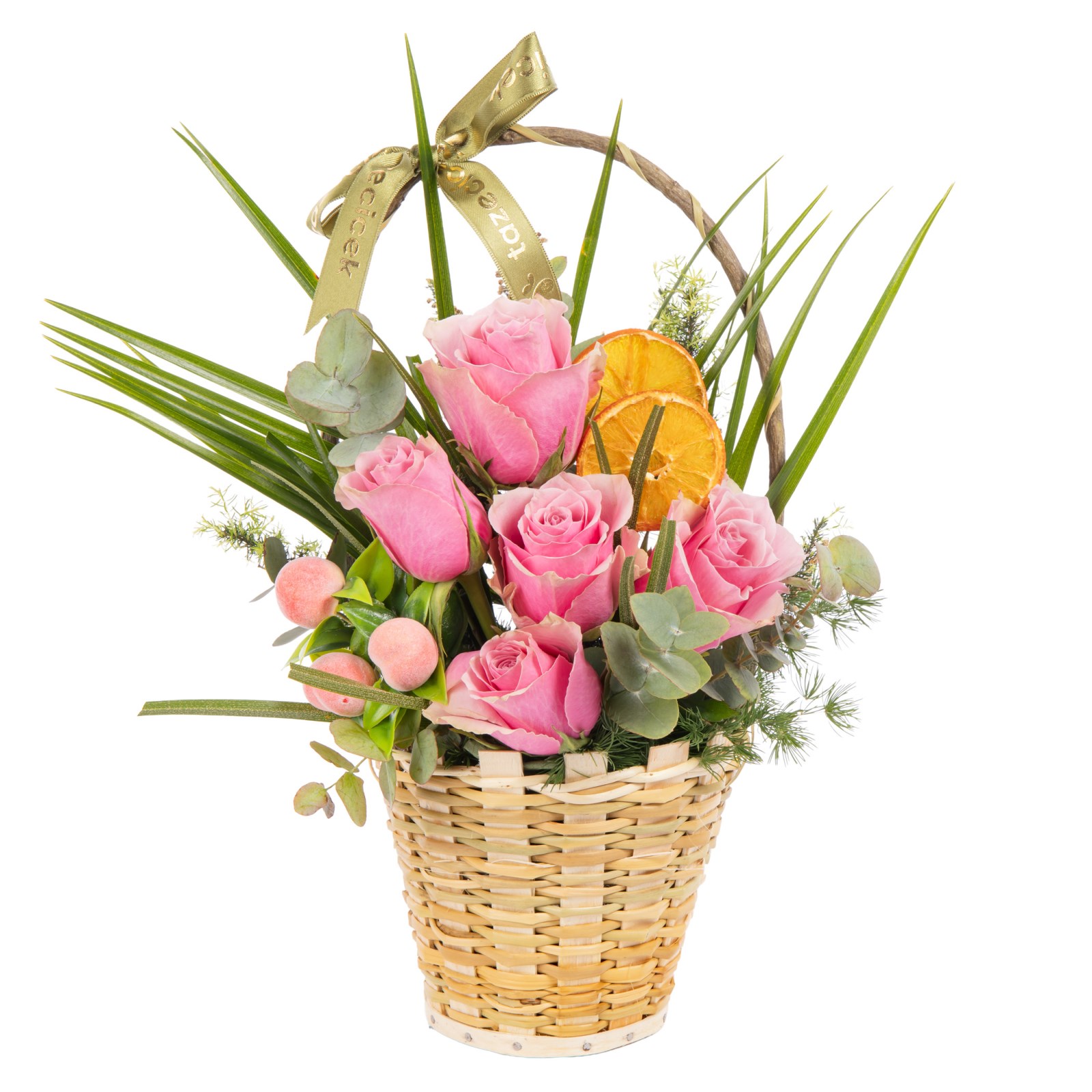 Sweet Romance Pembe Gül Sepeti